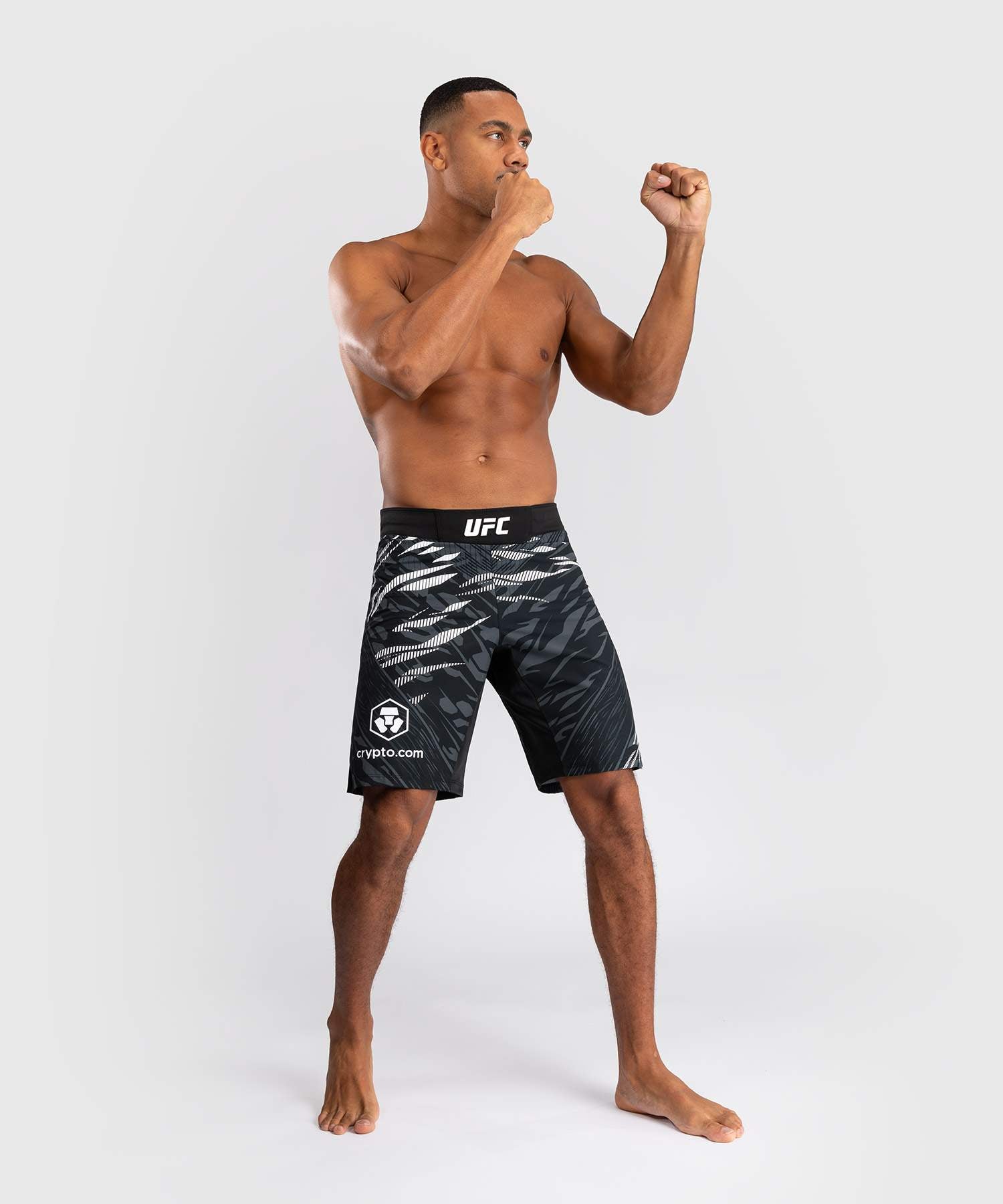 UFC Venum MMA Shorts Fight Night Fusion Long Fit - Zwart
