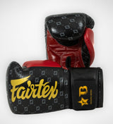 Fairtex Boxing Gloves FXB Star - Black/Bordeaux Red