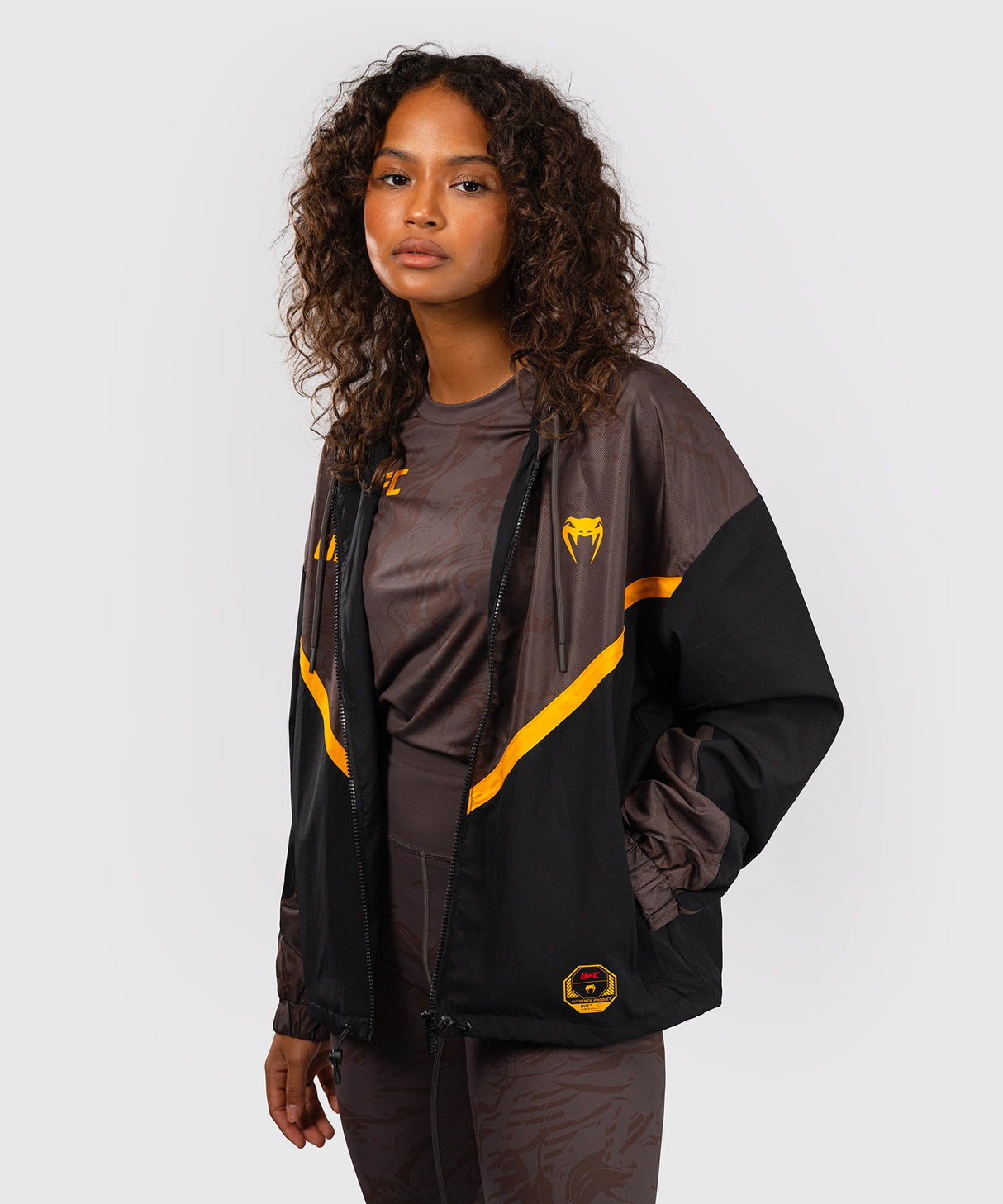 UFC Venum Vest Dames Fusion Fight Week - Zwart/Bruin