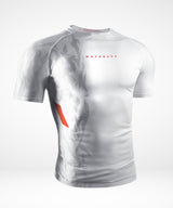 Hayabusa Rashguard Apex Korte Mouwen - Off-White