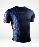 Hayabusa Rashguard Apex Korte Mouwen - Donkerblauw