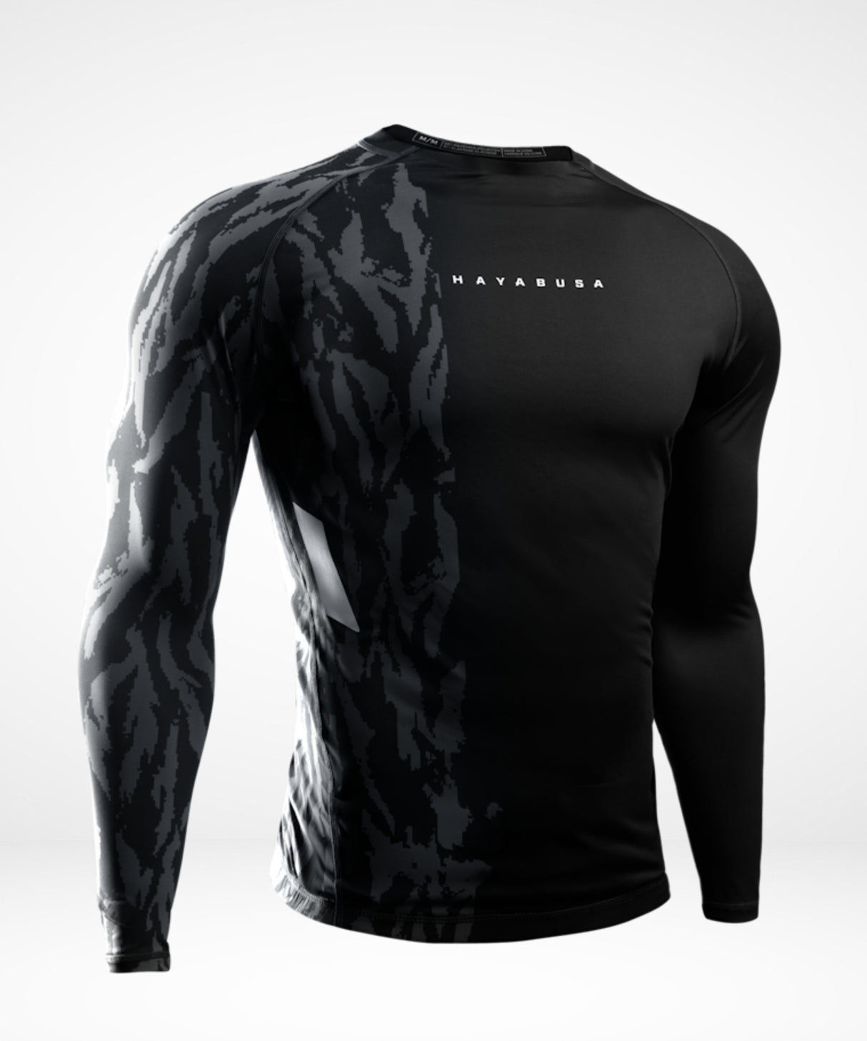 Hayabusa Rashguard Apex Lange Mouwen - Carbon Zwart