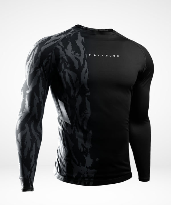 Hayabusa Rashguard Apex Lange Mouwen - Carbon Zwart