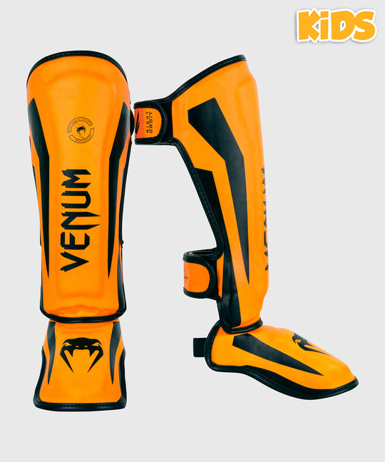 Venum Kickboks Scheenbeschermers Kids Elite - Neon Oranje
