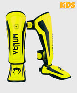 Venum Kickboks Scheenbeschermers Kids Elite - Neon Geel