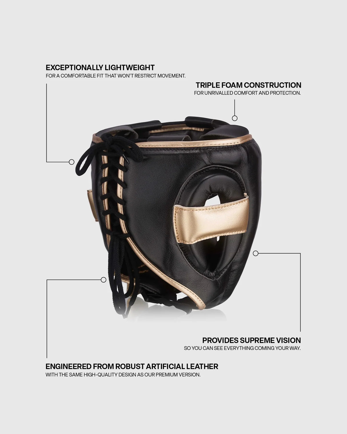 Fly Hoofdbeschermer Knight X - Zwart/Goud