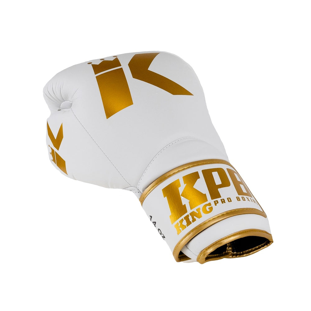 King Pro Boxing Bokshandschoenen BGK - Wit/Goud