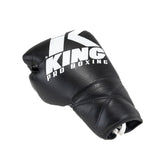 King Pro Boxing XK Boxing Gloves with Lace Closure - Black/White