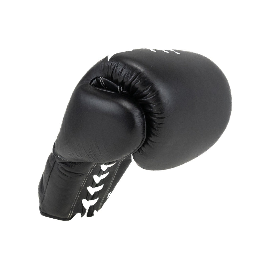 King Pro Boxing Bokshandschoenen XK met vetersluiting - Zwart/Wit
