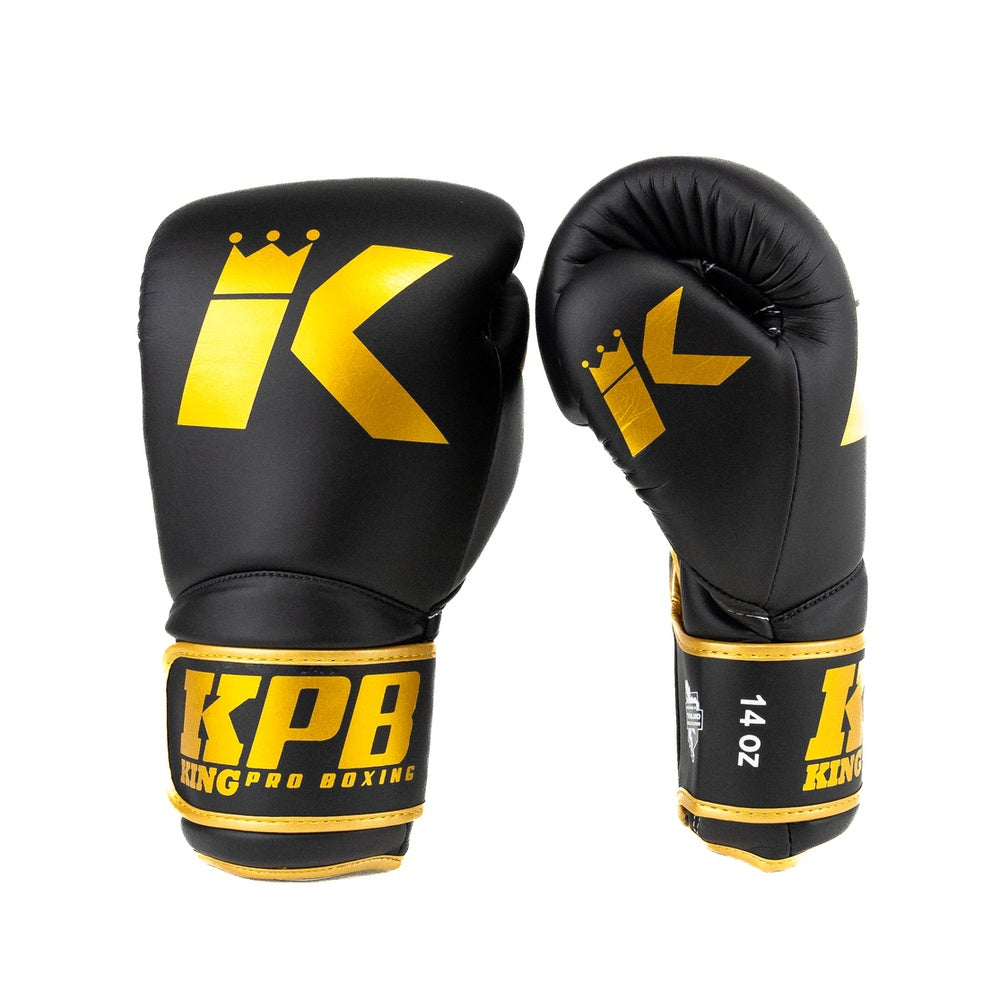 King Pro Boxing Bokshandschoenen BGK - Zwart/Goud