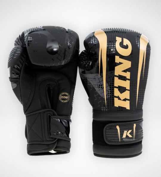King Pro Boxing Bokshandschoenen Shogun - Zwart/Goud