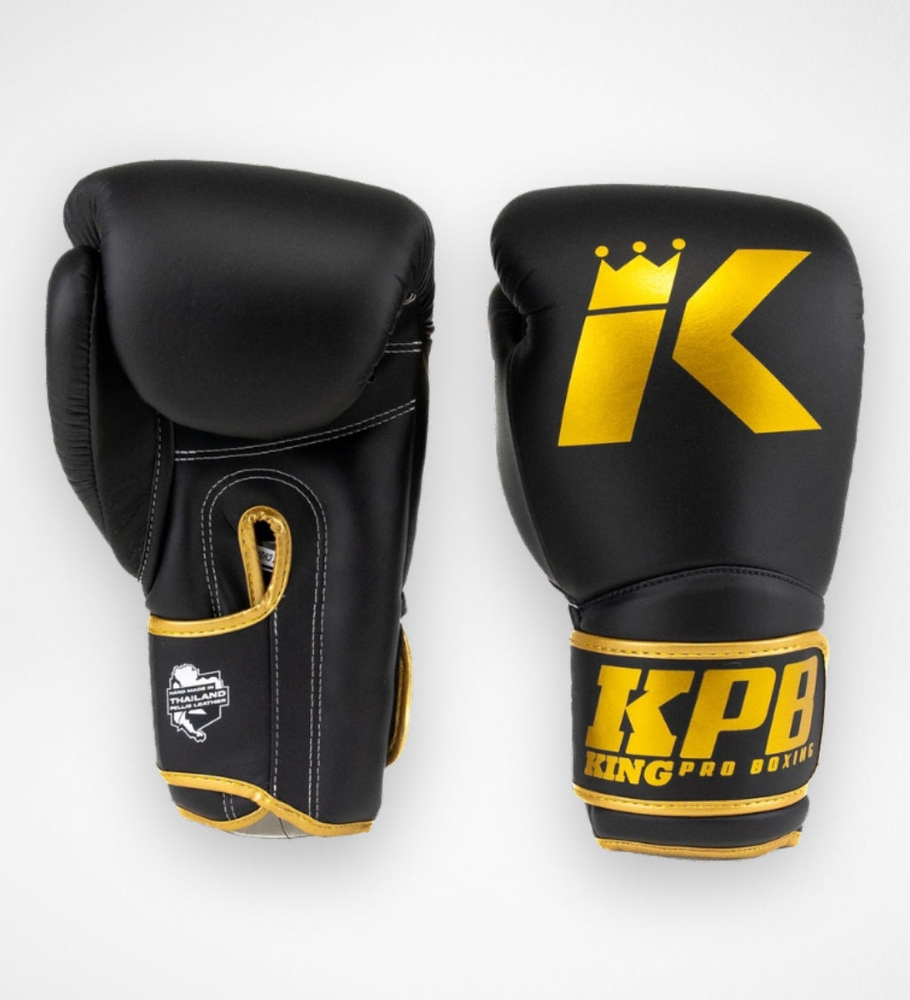 King Pro Boxing Bokshandschoenen BGK - Zwart/Goud