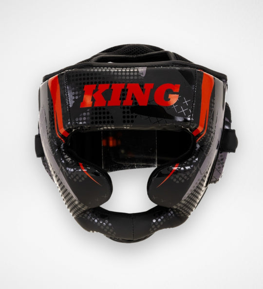 King Pro Boxing Hoofdbeschermer KPB/HG Shogun - Zwart/Rood