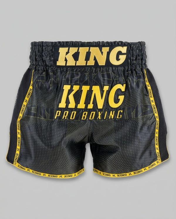 King Pro Boxing Muay Thai shorts '08' - Sort/Guld