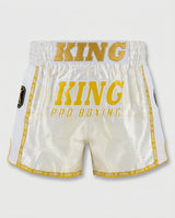 King Pro Boxing Muay Thai Shorts '08' - Wit/Goud