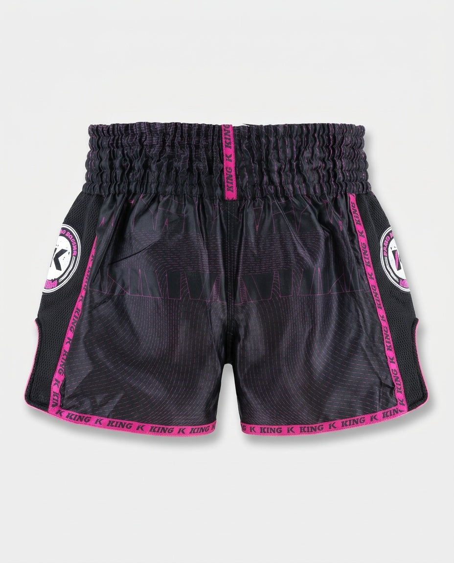 King Pro Boxing Muay Thai Shorts '08' - Zwart/Roze
