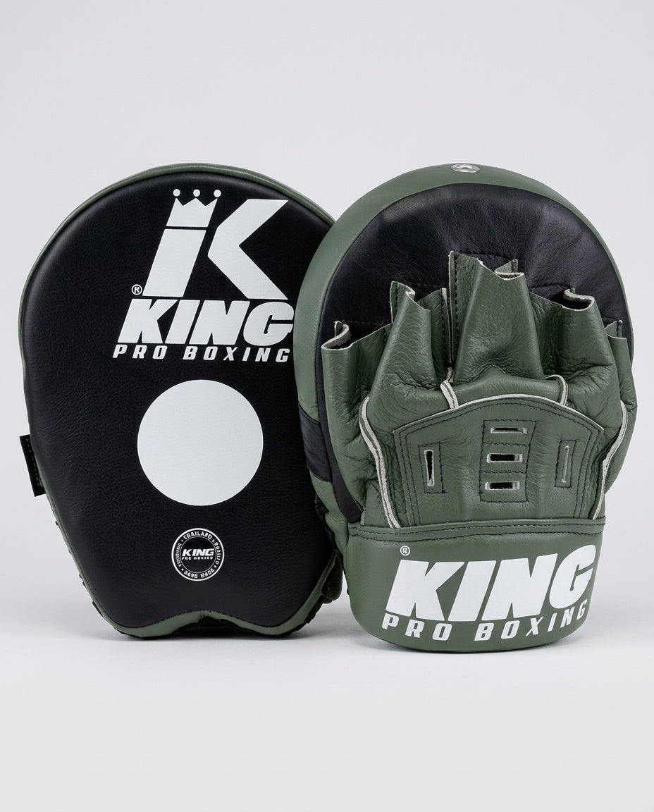 King Pro Boxing Boks Pads FM - Zwart/Olijfgroen