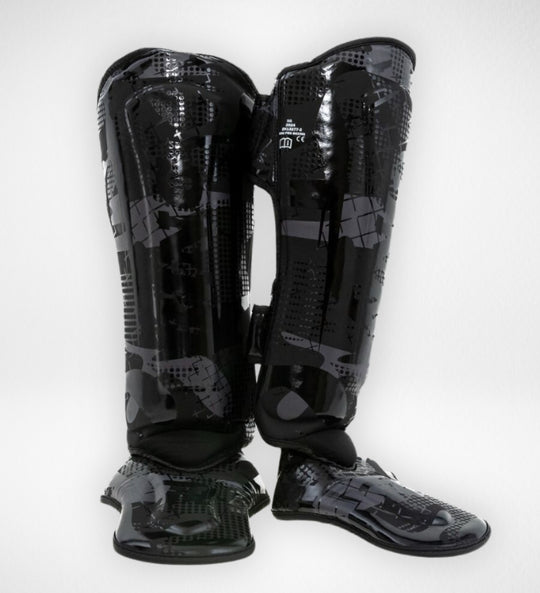 King Pro Boxing Kickboks Scheenbeschermers Shogun - Zwart/Zwart