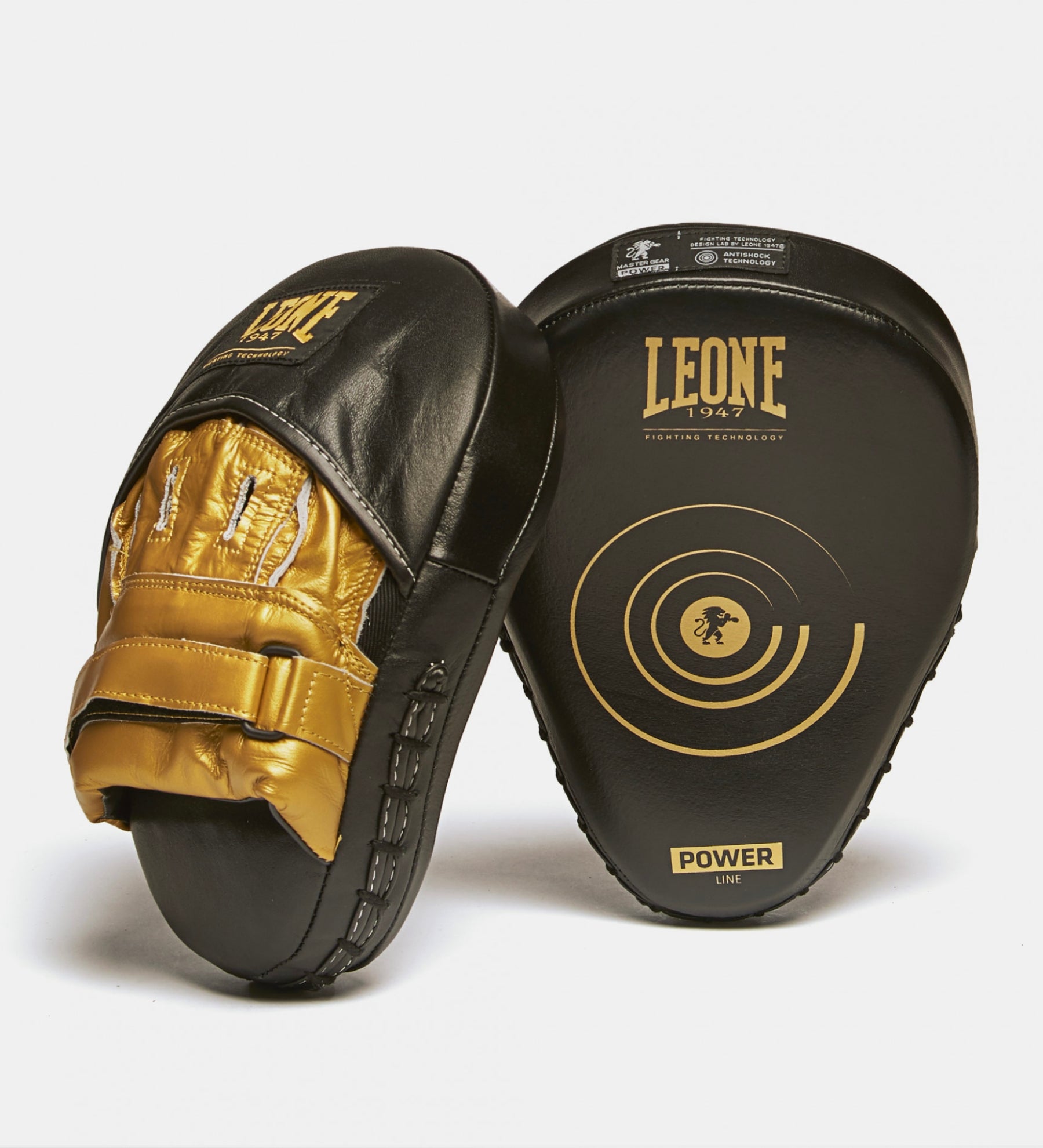 Leone Handpads Power Line - Zwart/Goud