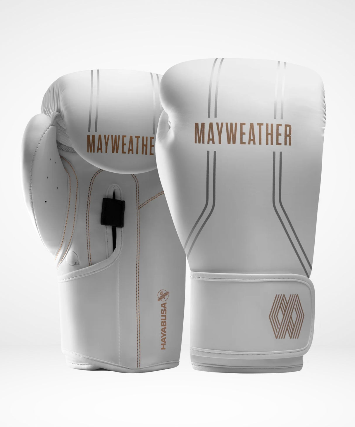 Hayabusa x Mayweather Bokshandschoenen Contender - Wit/Goud