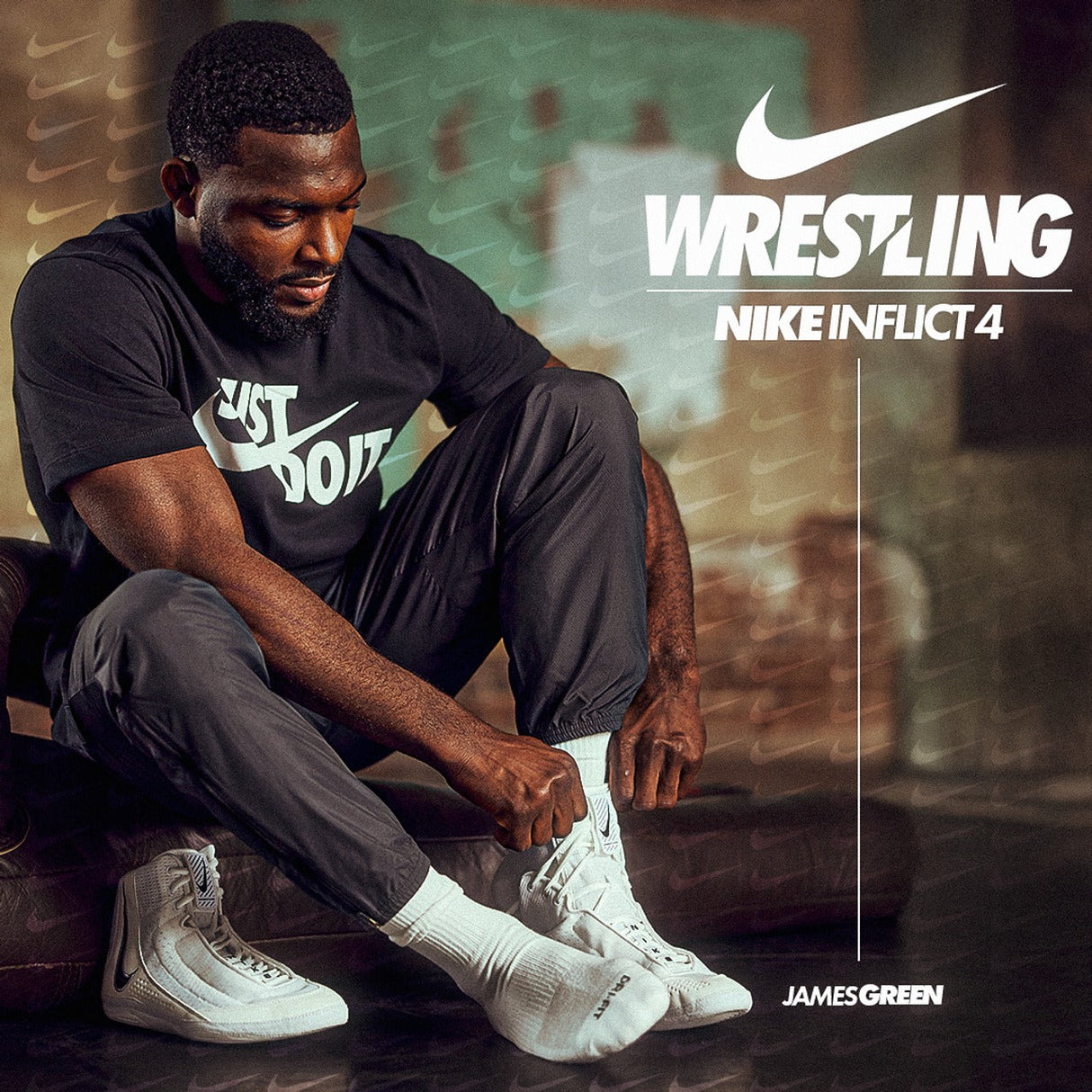 Nike Worstelschoenen Inflict 4 - Wit