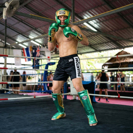 Caneleiras Phantom Athletics Mexico – Verde/Ouro