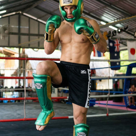 Caneleiras Phantom Athletics Mexico – Verde/Ouro