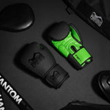 Guantoni da boxe Phantom Athletics Galaxy – Nero/Verde Neon