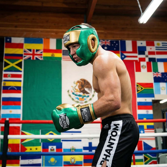 Casque Phantom Athletics Mexico Full Face – Vert/Or