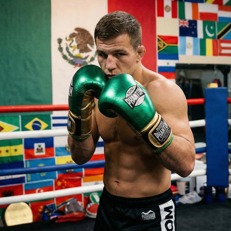 Gants de boxe Phantom Athletics Mexico – Vert/Or