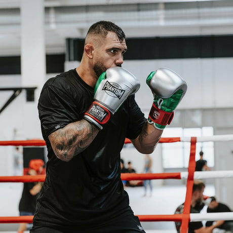 Gants de boxe Phantom Athletics Mexico – Argent/Vert/Rouge