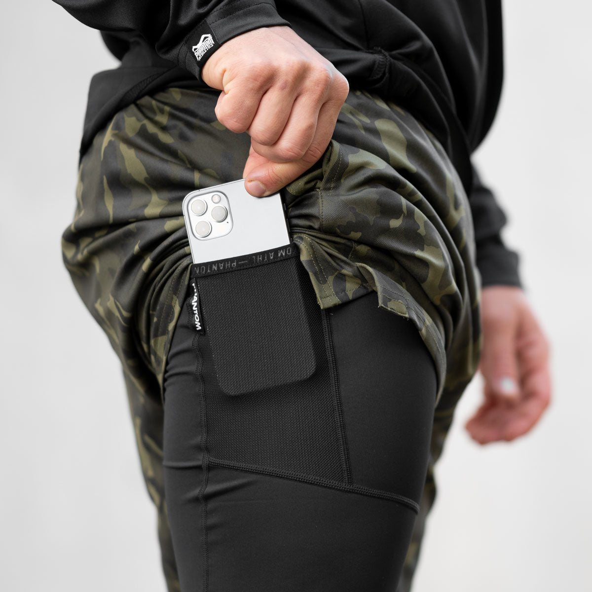 Phantom Athletics Compressie Shorts Tactic - Zwart
