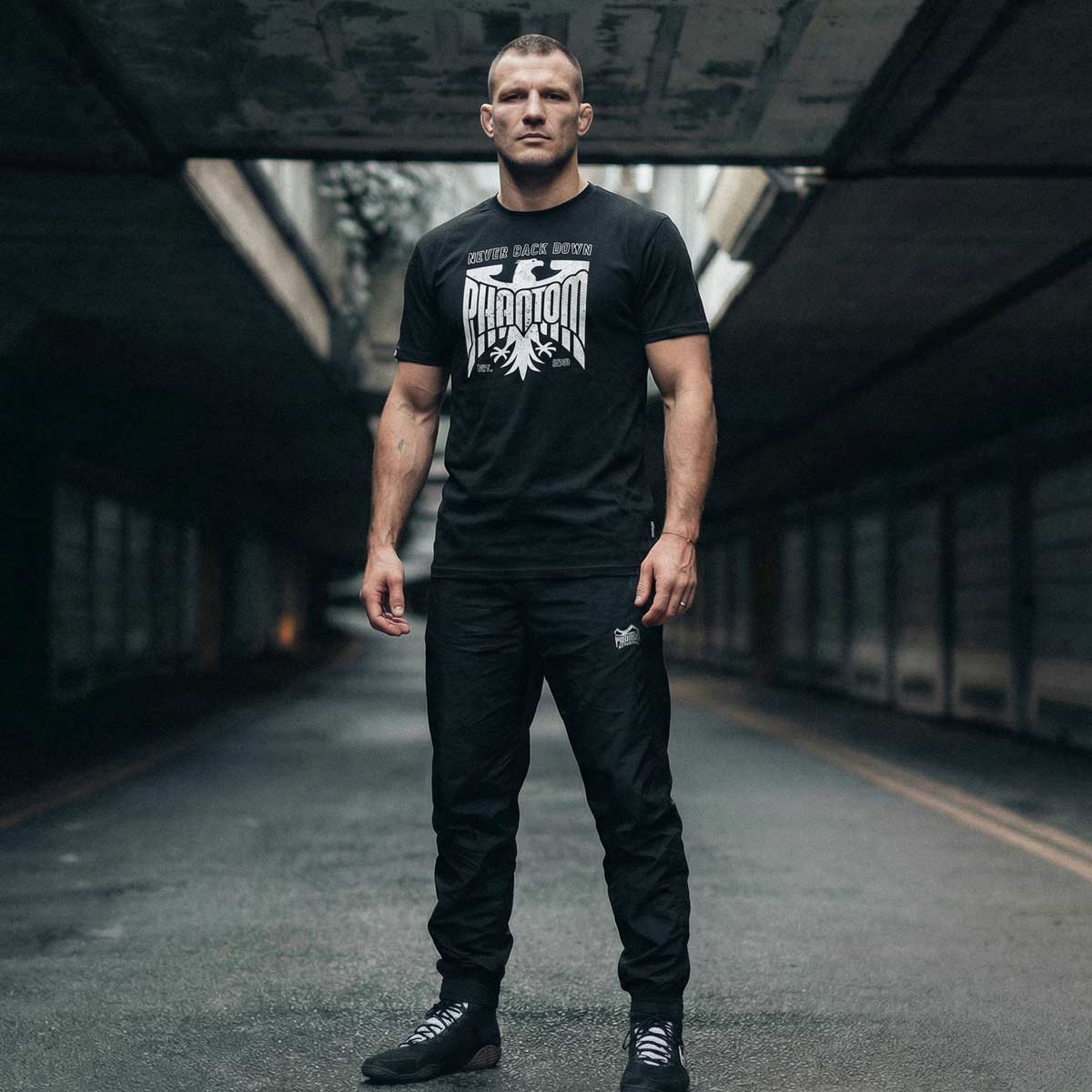 Koszulka Phantom Athletics Germany Never Back Down – Czarna