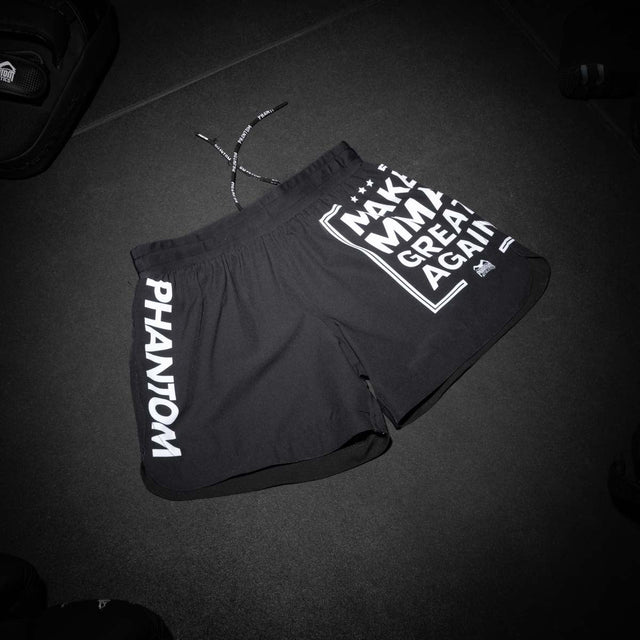 Phantom Athletics MMA Shorts Fusion-R Make MMA Great Again - Zwart