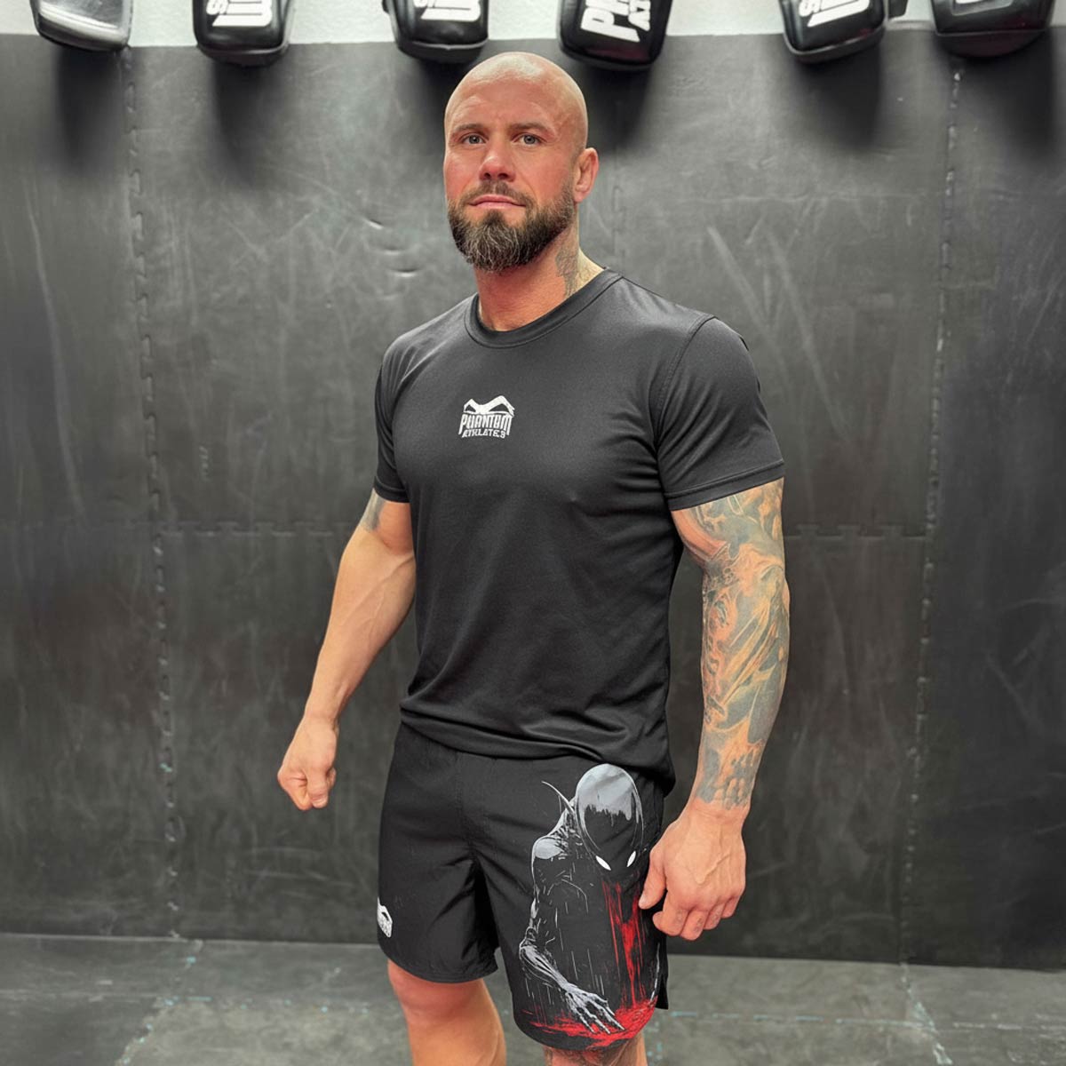 Phantom Athletics MMA Shorts Fusion-R Nightmare - Zwart/Rood