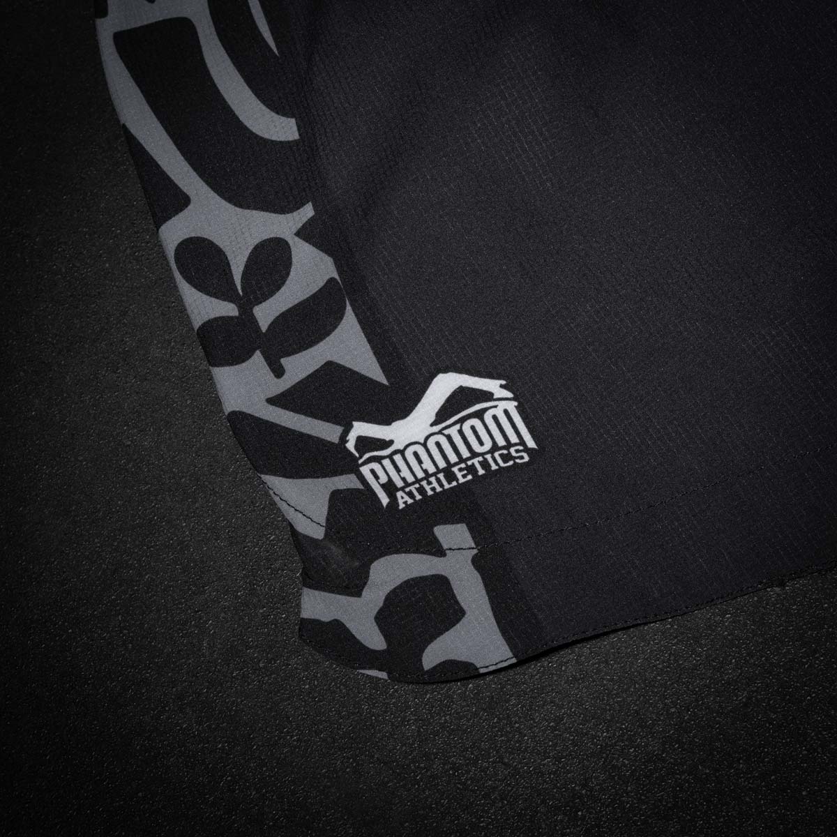Phantom Athletics MMA Shorts Fusion-R Groundgame - Zwart/Grijs