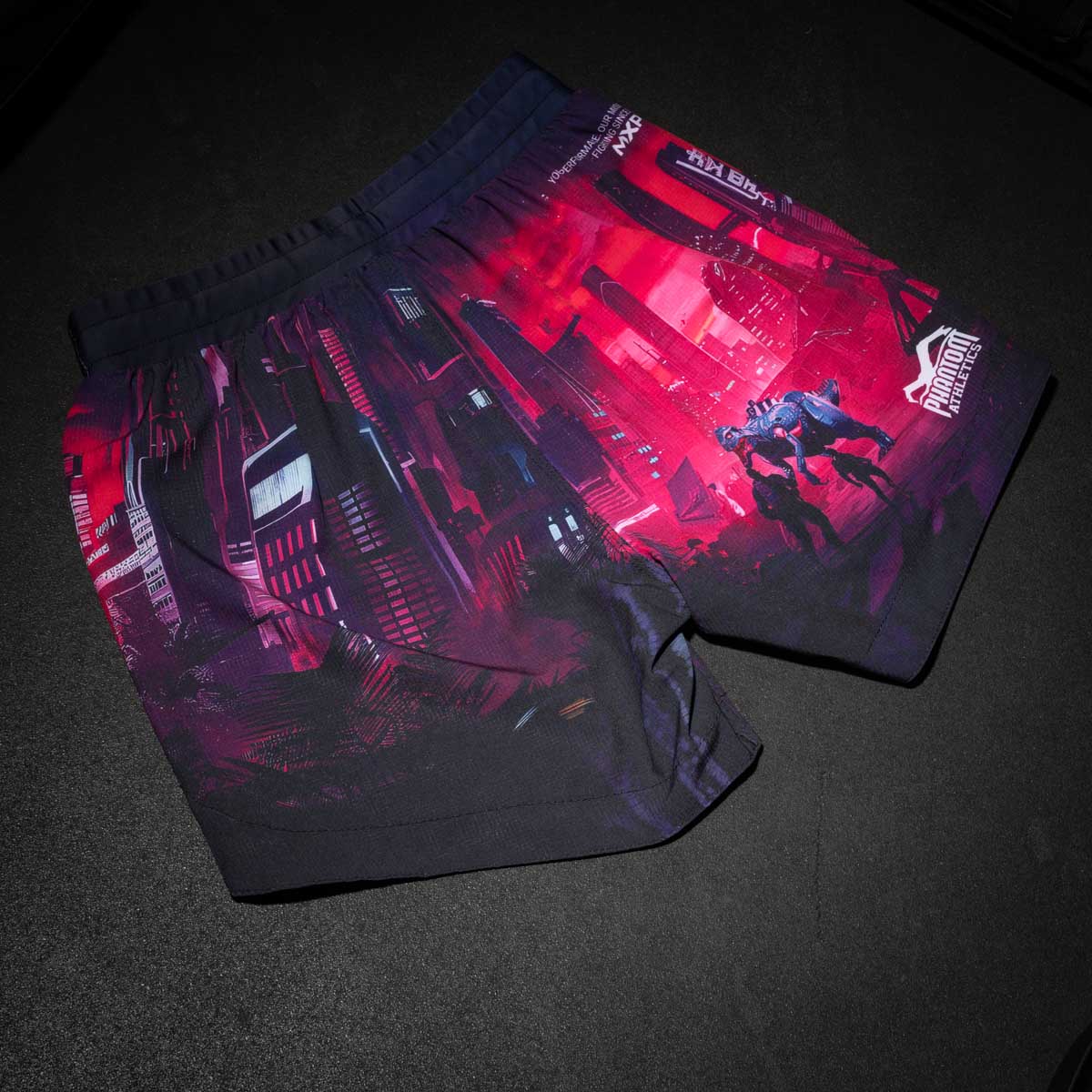 Phantom Athletics MMA Shorts FUSION-R - Paars/Blauw