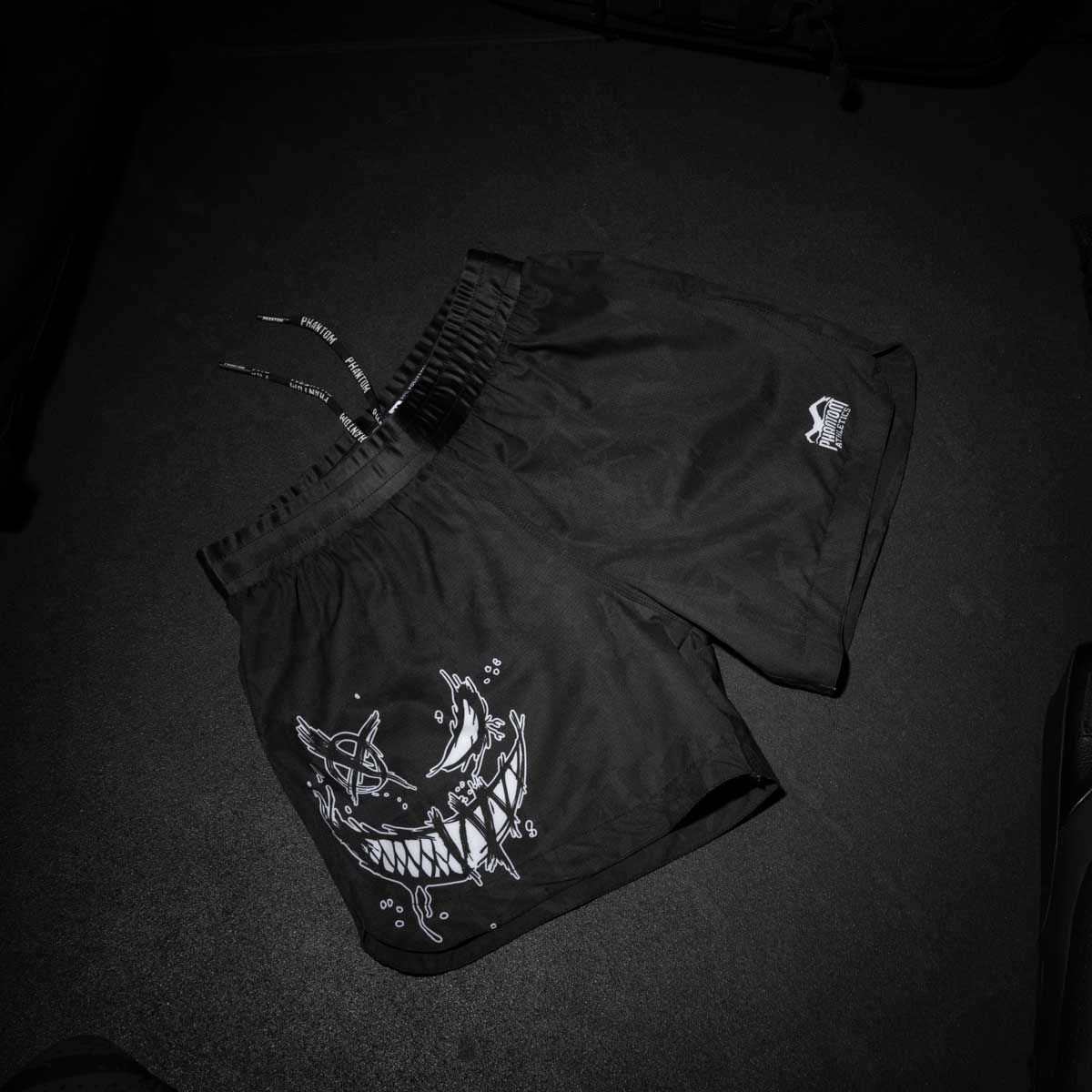 Phantom Athletics MMA Shorts Fusion Two Serious - Zwart