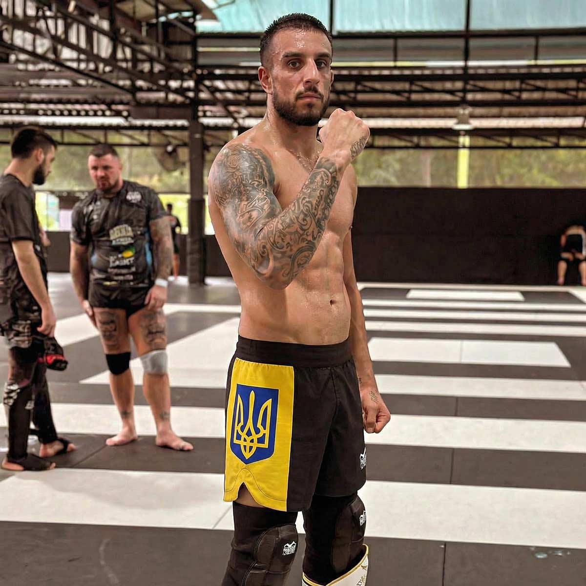 Phantom Athletics MMA Shorts Fusion-R Team Ukraine - Blauw/Geel