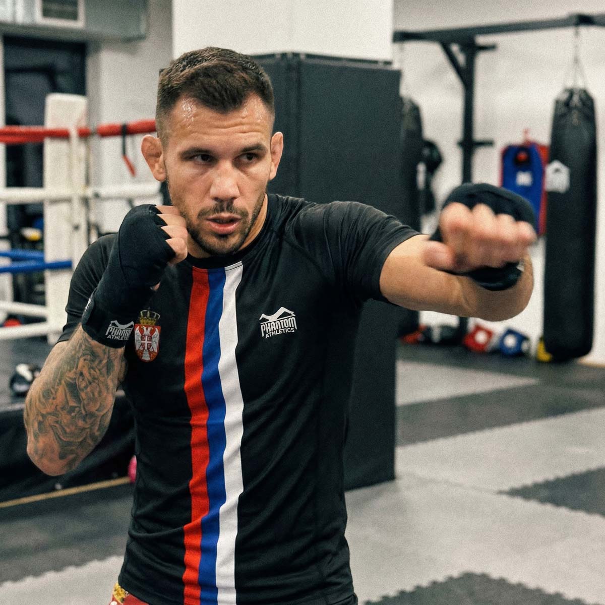 Phantom Athletics Rashguard Team Serbia - Zwart