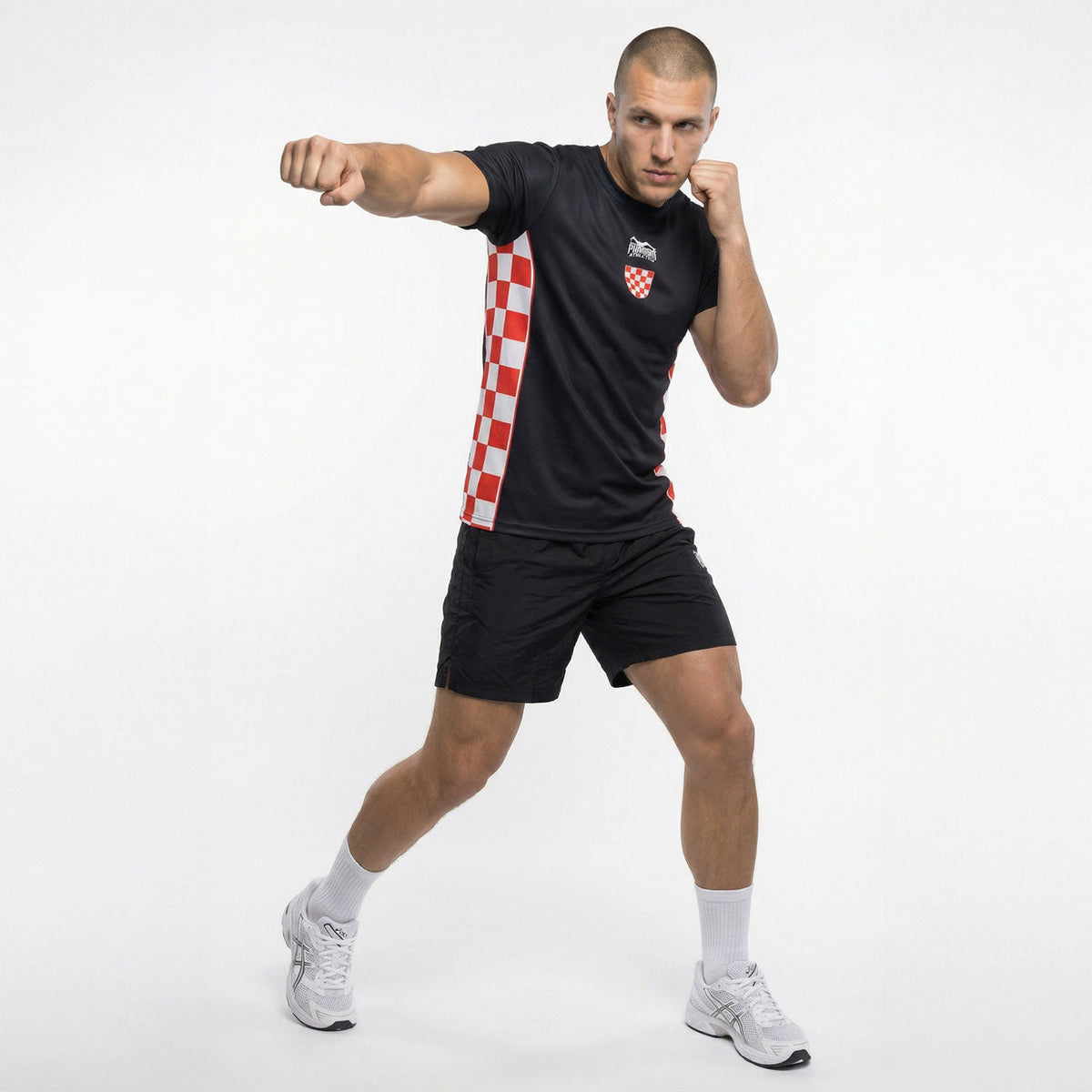 Phantom Athletics T-Shirt EVO+ Team Croatia - Zwart