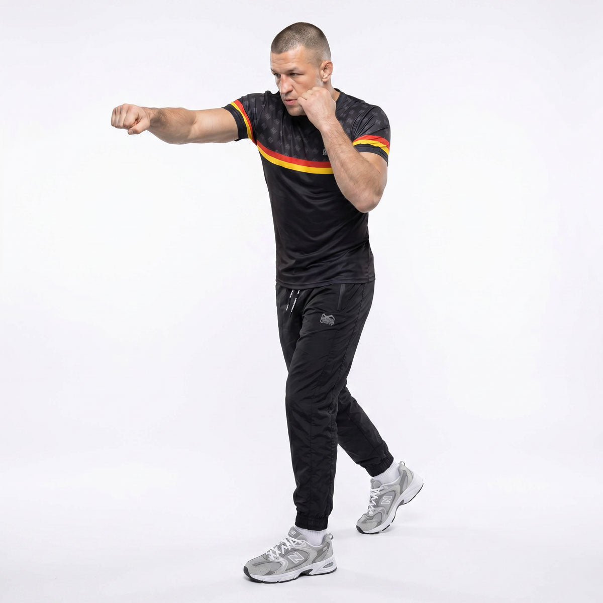 Phantom Athletics T-Shirt EVO+ Germany - Zwart/Rood/Goud