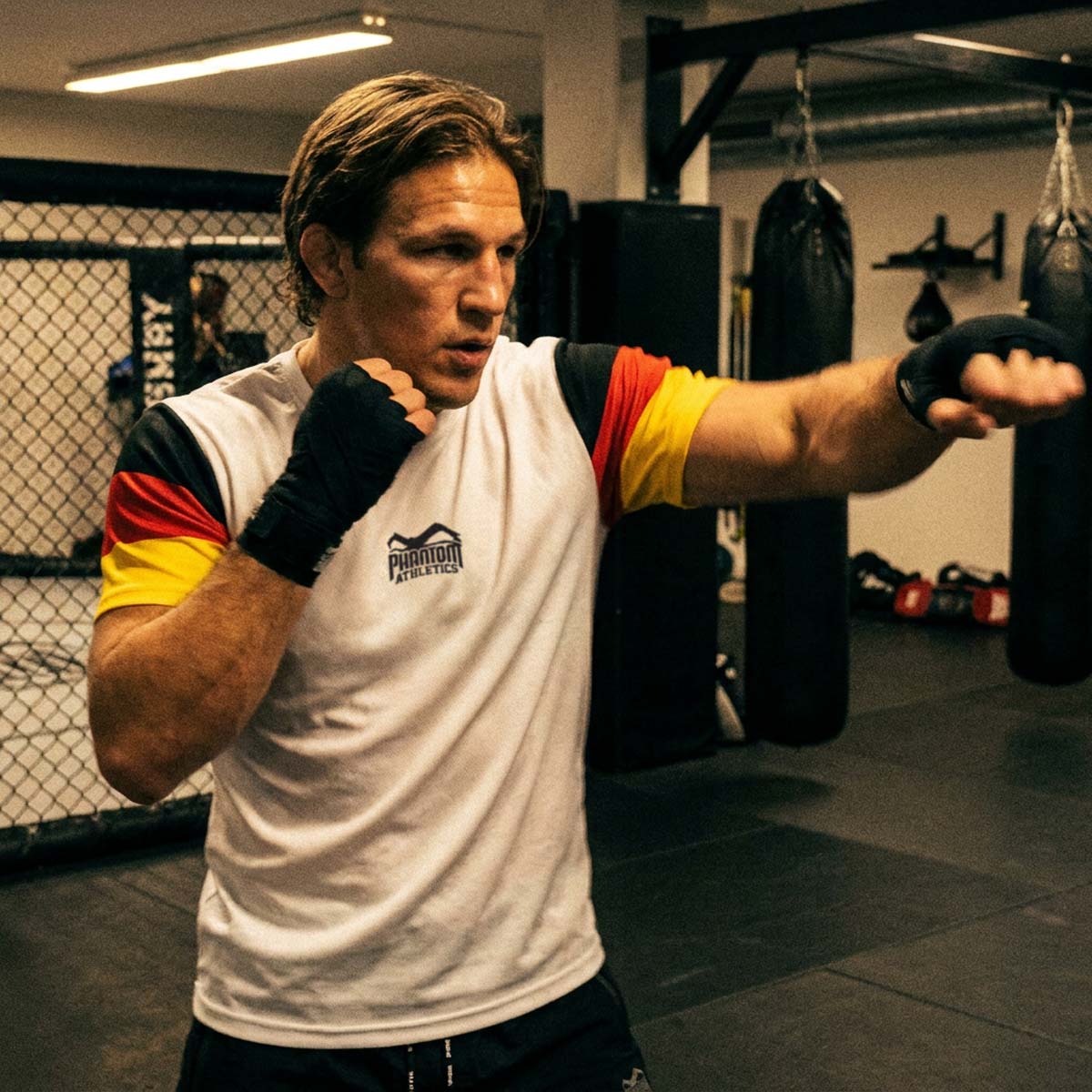 Phantom Athletics T-Shirt EVO+ Team Germany - Wit/Zwart/Rood/Goud