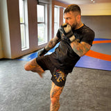 Shorts de MMA Phantom Athletics FUSION-R Tiger Domination – Orange/Noir
