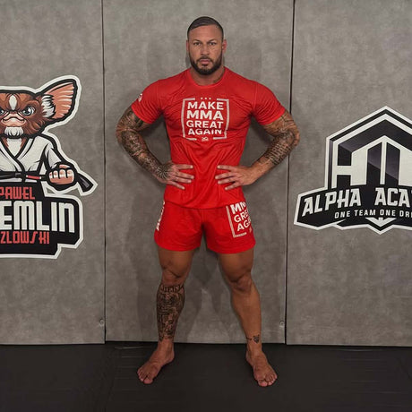 Shorts de MMA Phantom Athletics Fusion-R Make MMA Great Again – Rouge