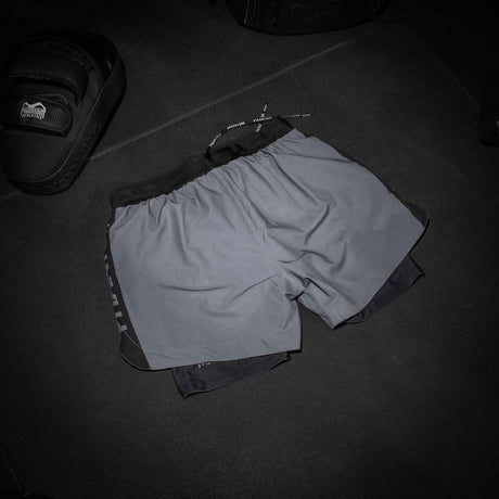 Phantom Athletics Kompressionsshorts Fusion 2in1 Apex – Grau