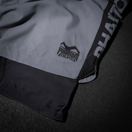 Phantom Athletics Kompressionsshorts Fusion 2in1 Apex – Grau