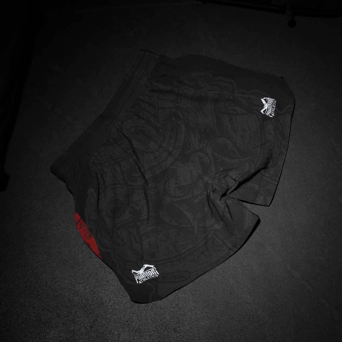Phantom Athletics MMA Shorts Fusion-R Samurai - Zwart/Rood