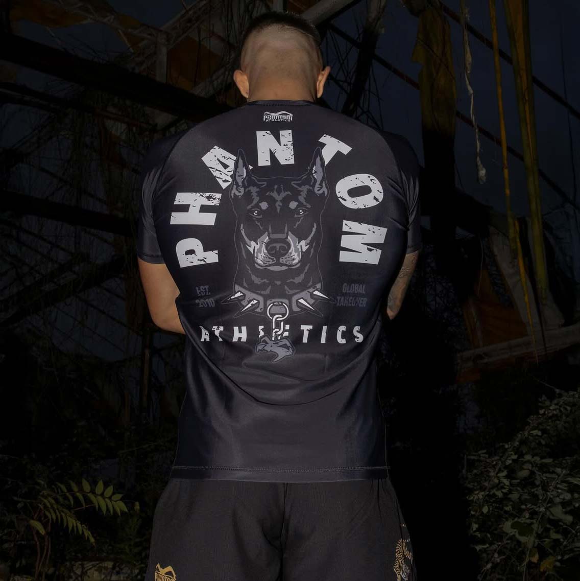 Phantom Athletics Rashguard EVO Dobermann - Zwart