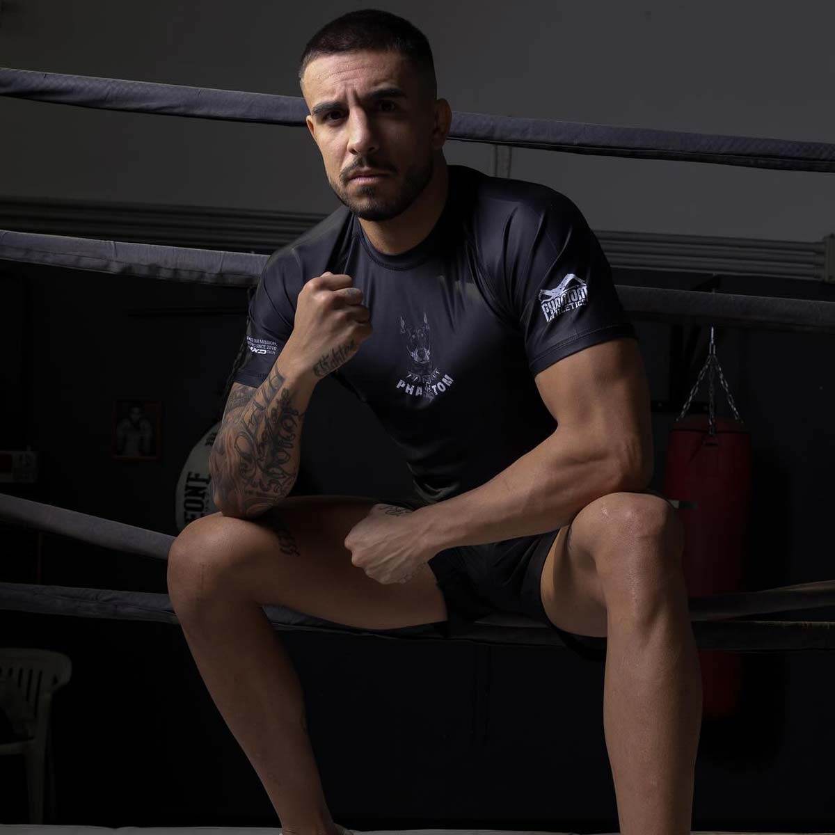 Phantom Athletics Rashguard EVO Dobermann - Zwart